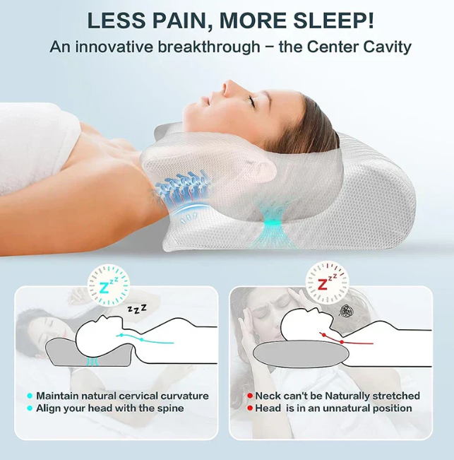 HealthLifeVitality™  Ergonomic Pillow